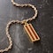 Gold & Wood Rectangle Pendant by Bead Landing™